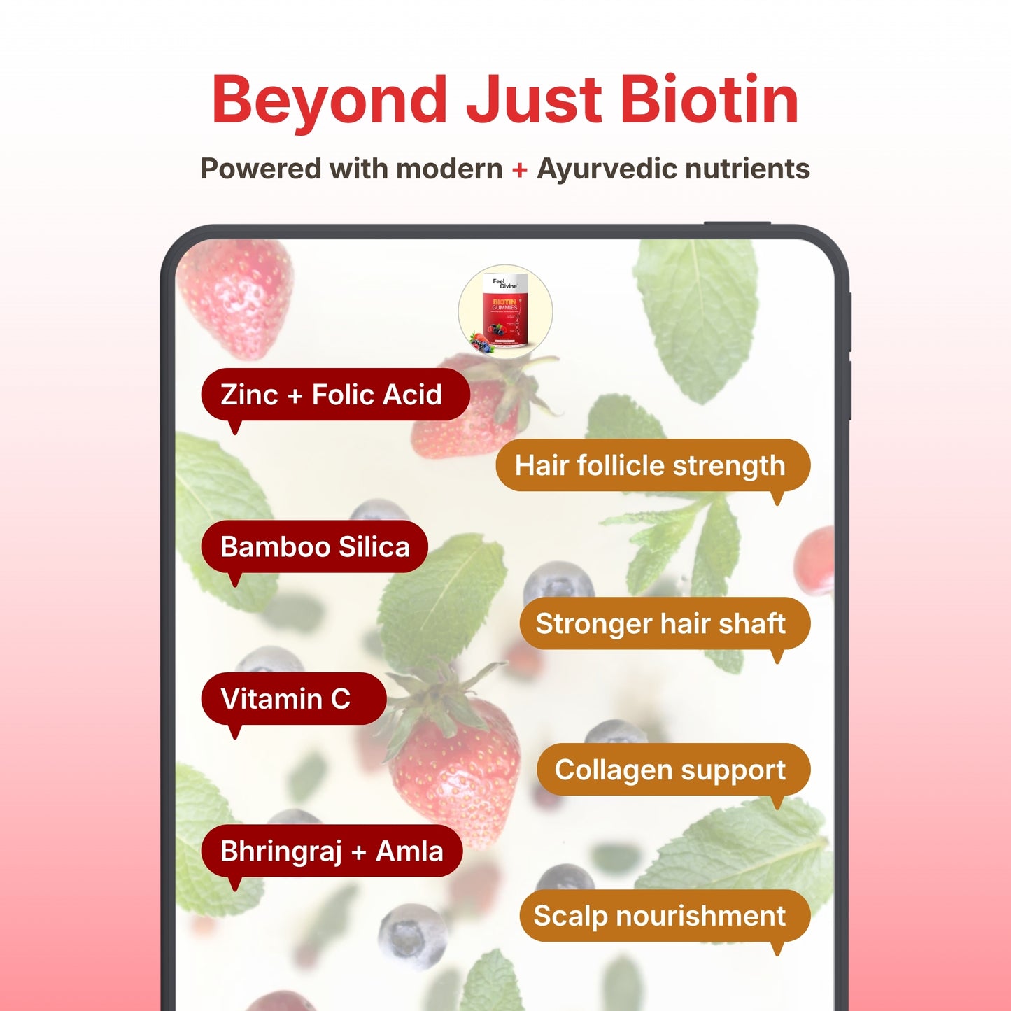 Biotin Gummies | Hair, Skin & Nail Support | 60 Gummies