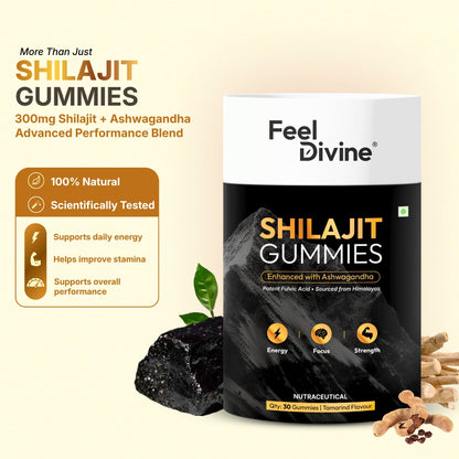 Shilajit Gummies | Energy & Stamina Support | 30,60,90 Gummies