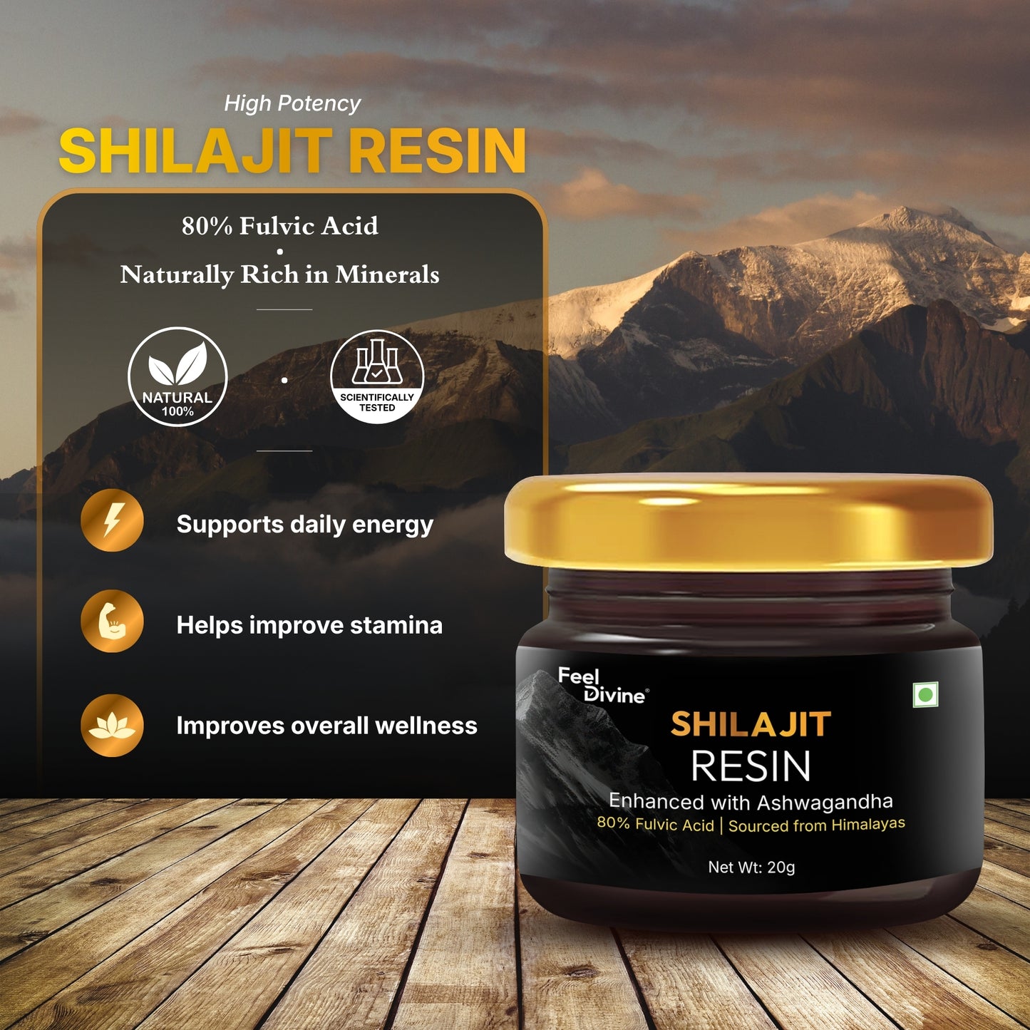 Pure Shilajit Resin | Energy, Strength & Vitality Support