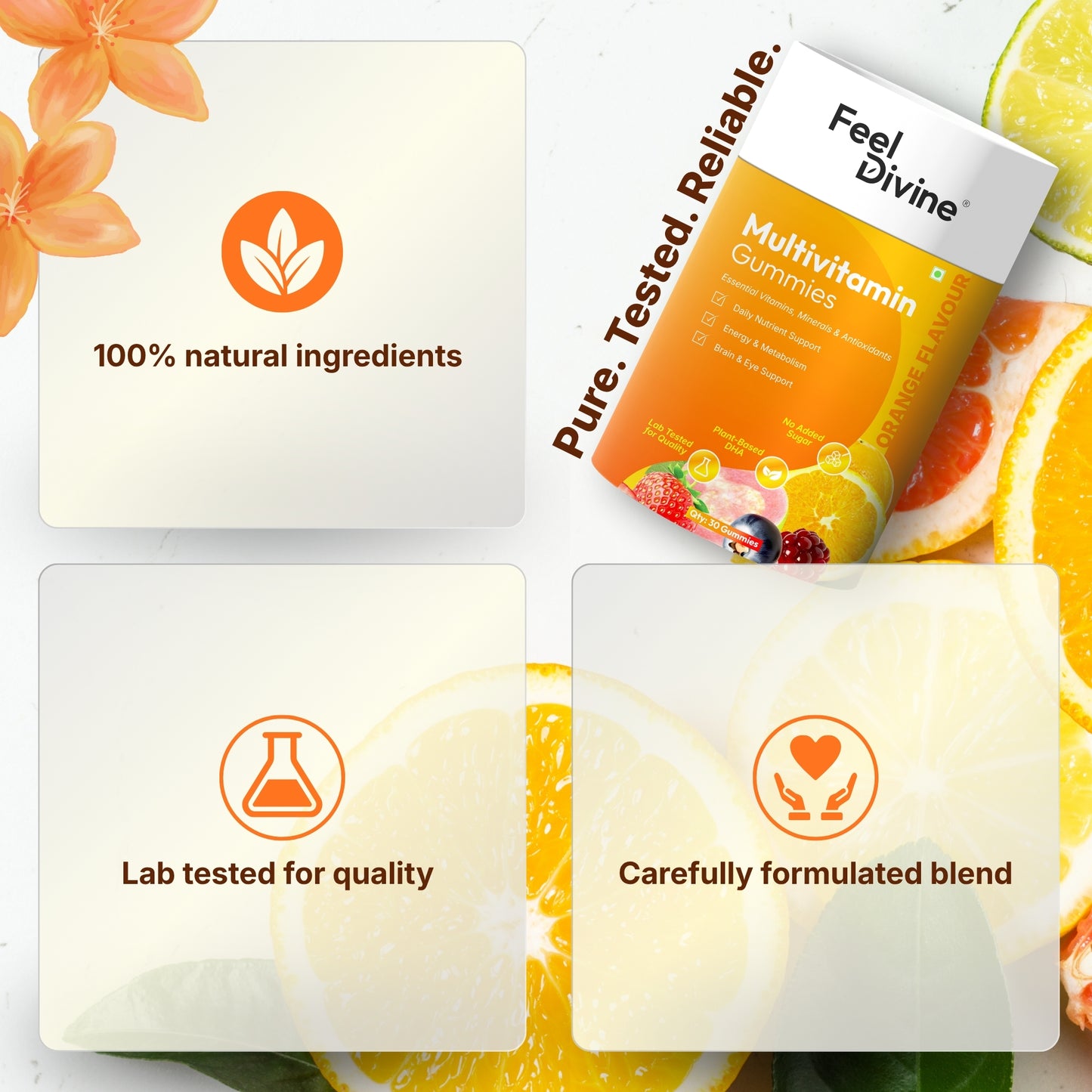 Multivitamin Gummies | Daily Health & Immunity Support | 30 Gummies)