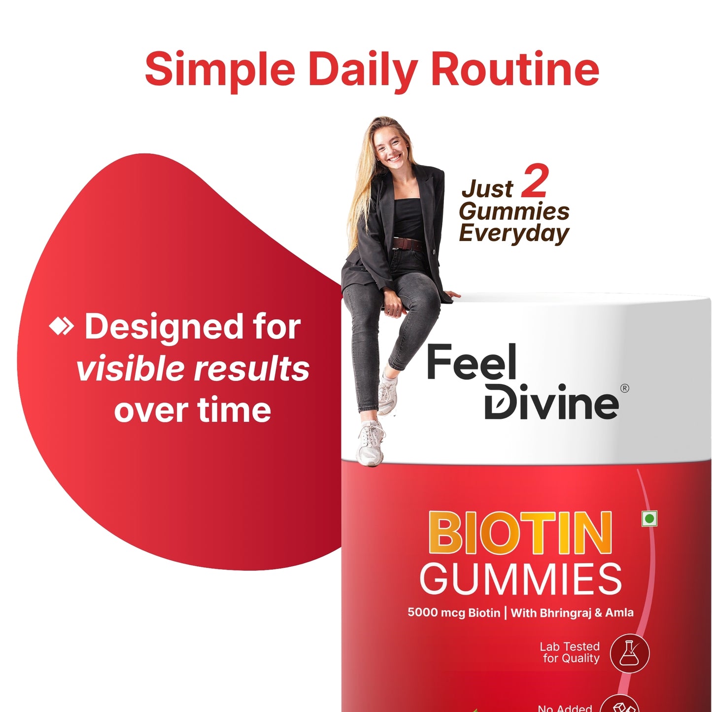 Biotin Gummies | Hair, Skin & Nail Support | 60 Gummies