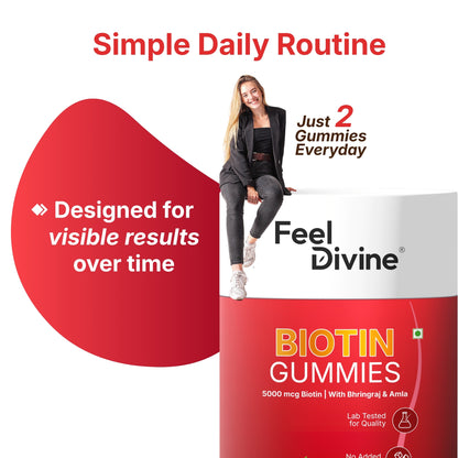 Biotin Gummies | Hair, Skin & Nail Support | 60 Gummies
