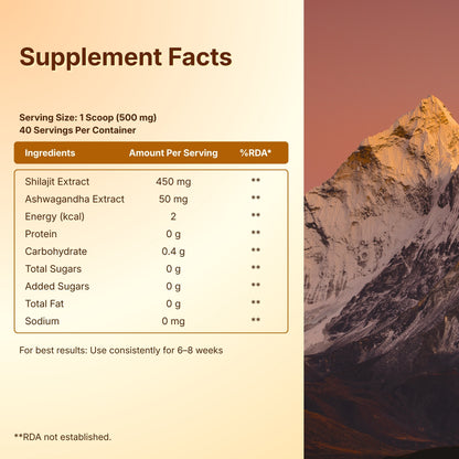 Pure Shilajit Resin | Energy, Strength & Vitality Support